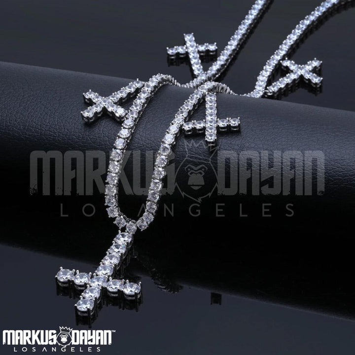 Tennis Chain Upside Down Crossess - Markus Dayan